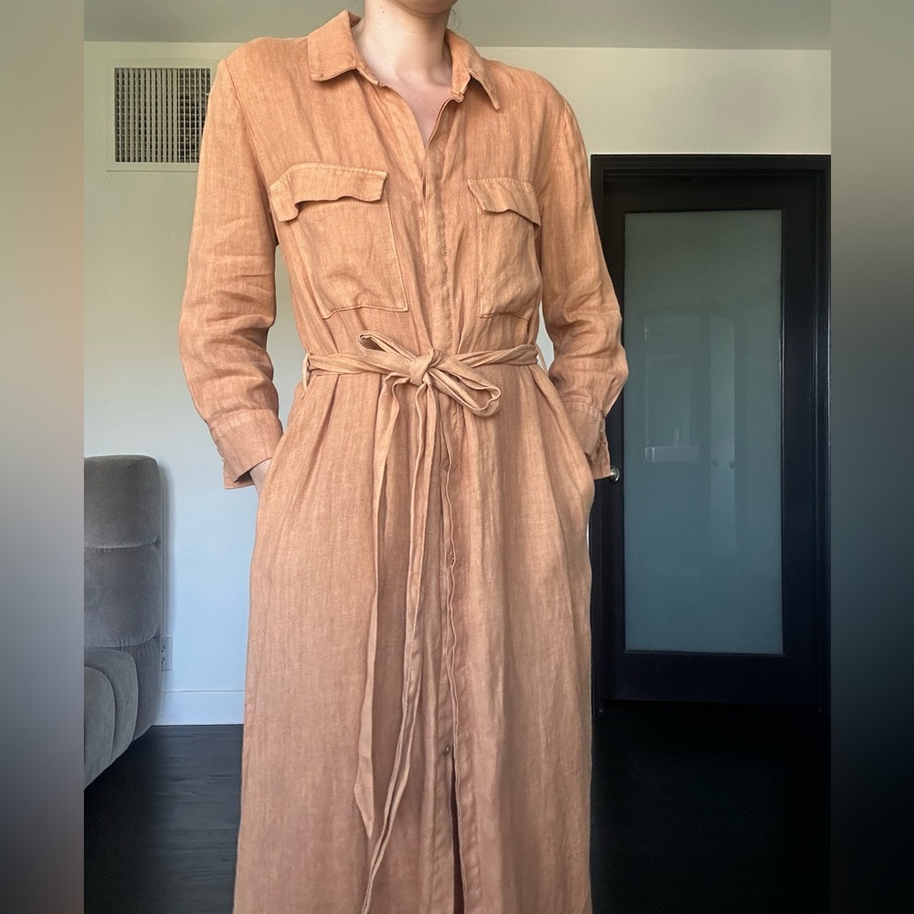 L’AGENCE linen maxi dress